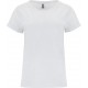 T-shirt femme manches courtes col rond en coton, 165 g/m²