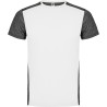 T-shirt de sport homme respirant tissu polyester bicolore, 135 g/m²