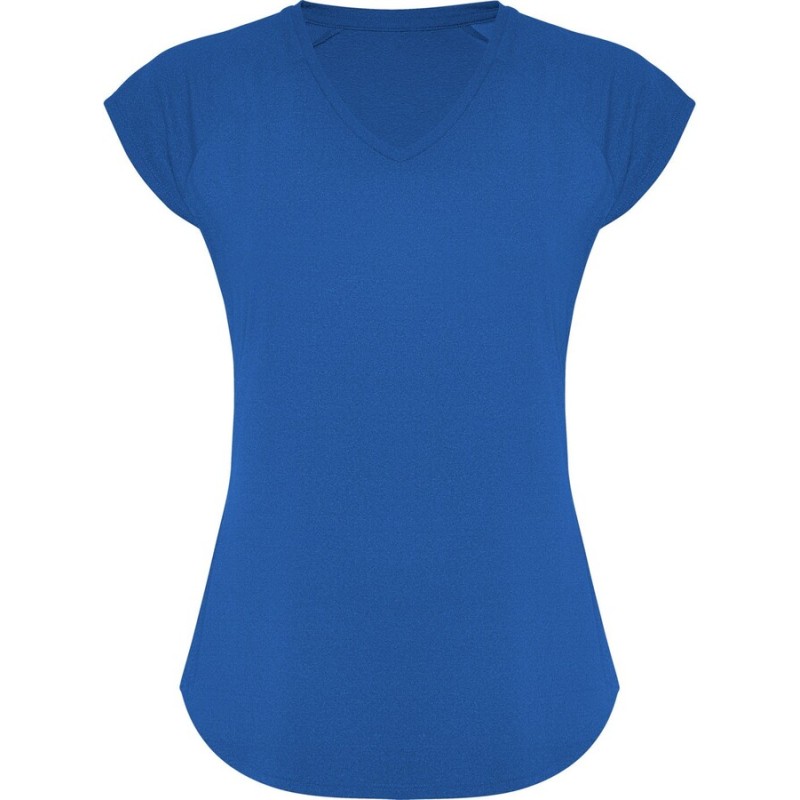 T-shirt technique multisport femme manches très courtes raglan, 160 g/m²