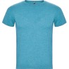 T-shirt homme manches courtes en polycoton chiné, 150 g/m²