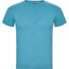 T-shirt homme manches courtes en polycoton chiné, 150 g/m²