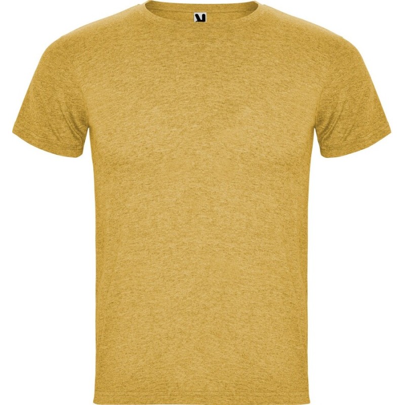 T-shirt homme manches courtes en polycoton chiné, 150 g/m²