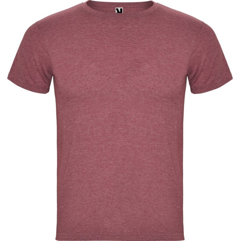 T-shirt homme manches courtes en polycoton chiné, 150 g/m²