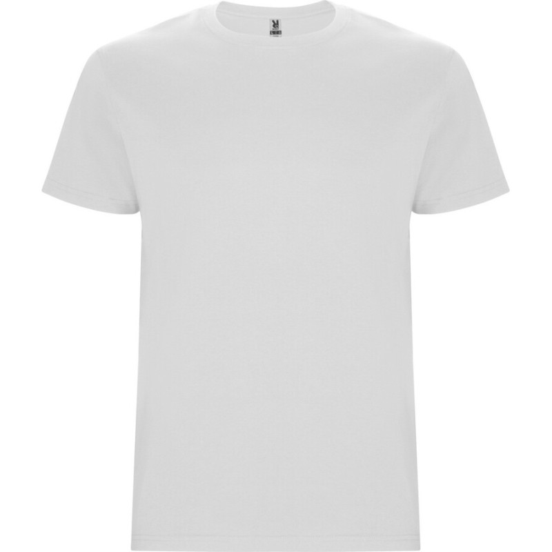 T-shirt épais manches courtes col rond avec élasthanne, 190 g/m²