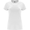 T-shirt femme en coton manches courtes quadruple épaisseur, 165 g/m²