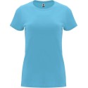 T-shirt femme en coton manches courtes quadruple épaisseur, 165 g/m²