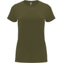 T-shirt femme en coton manches courtes quadruple épaisseur, 165 g/m²