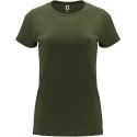 T-shirt femme en coton manches courtes quadruple épaisseur, 165 g/m²