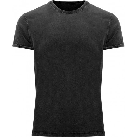 T-shirt homme manches courtes effet jeans en coton, 160 g/m²