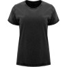 T-shirt femme manches courtes effet jeans en coton, 160 g/m²