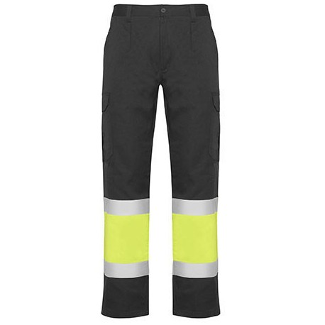 Pantalon d'été haute visibilité combiné en deux couleurs, 200 g/m²