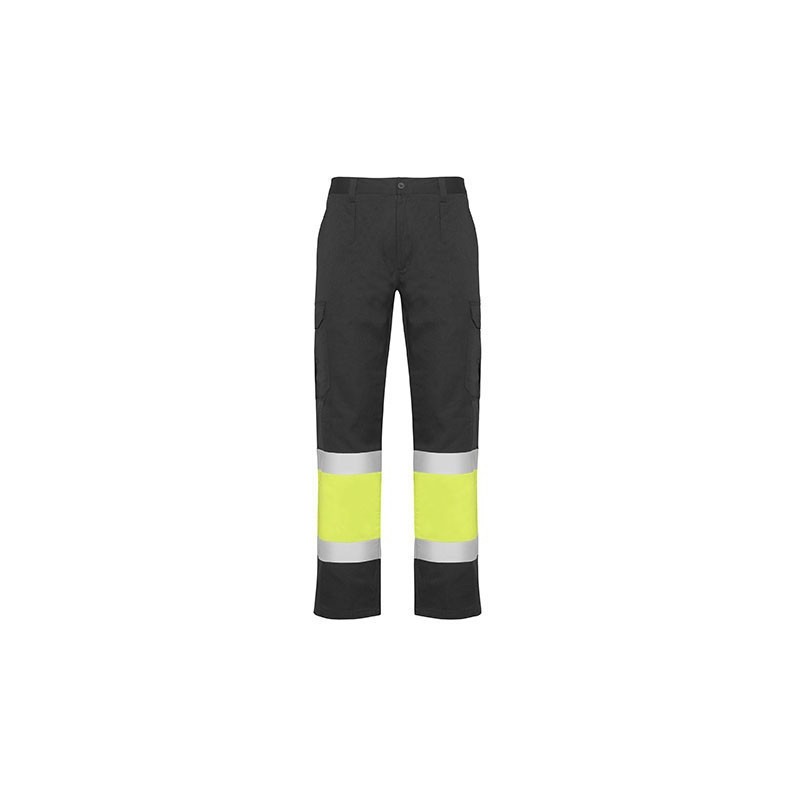 Pantalon d'été haute visibilité combiné en deux couleurs, 200 g/m²