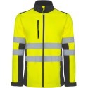 Veste softshell de travail haute visibilité, 2 bandes réfléchissantes, 320 g/m²