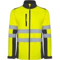 Veste softshell de travail homme haute visibilité, 2 bandes réfléchissantes, 320 g/m²