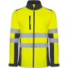 Veste softshell de travail haute visibilité, 2 bandes réfléchissantes, 320 g/m²