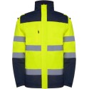 Parka haute visibilité à capuche combinée en deux couleurs, 400 g/m²