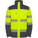 Parka haute visibilité à capuche combinée en deux couleurs, 400 g/m²