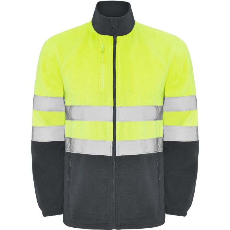 Veste de travail polaire haute visibilité, 2 bandes réfléchissantes, 300 g/m²