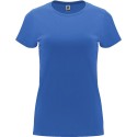 T-shirt femme en coton manches courtes quadruple épaisseur, 165 g/m²