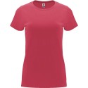 T-shirt femme en coton manches courtes quadruple épaisseur, 165 g/m²
