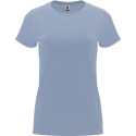 T-shirt femme en coton manches courtes quadruple épaisseur, 165 g/m²