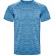 T-shirt enfant de sport en polyester chiné, manches courtes raglan, 140 g/m²