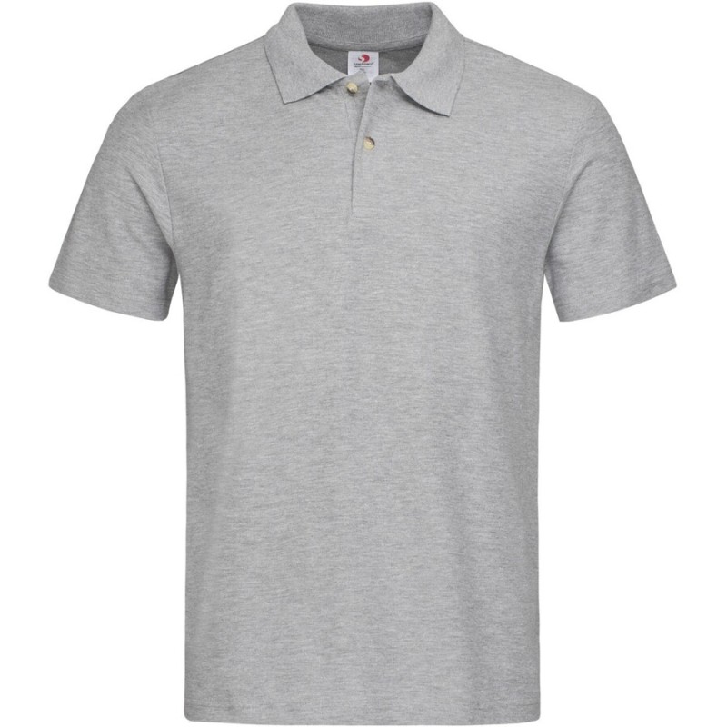 Polo classique en coton piqué avec boutons imitation écaille, 170 g/m²