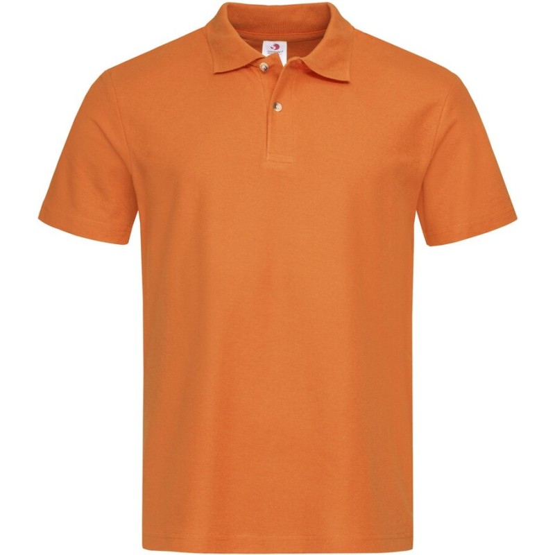 Polo classique en coton piqué avec boutons imitation écaille, 170 g/m²