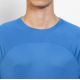 T-shirt de sport raglan, combinaison de polyester interlock et mesh