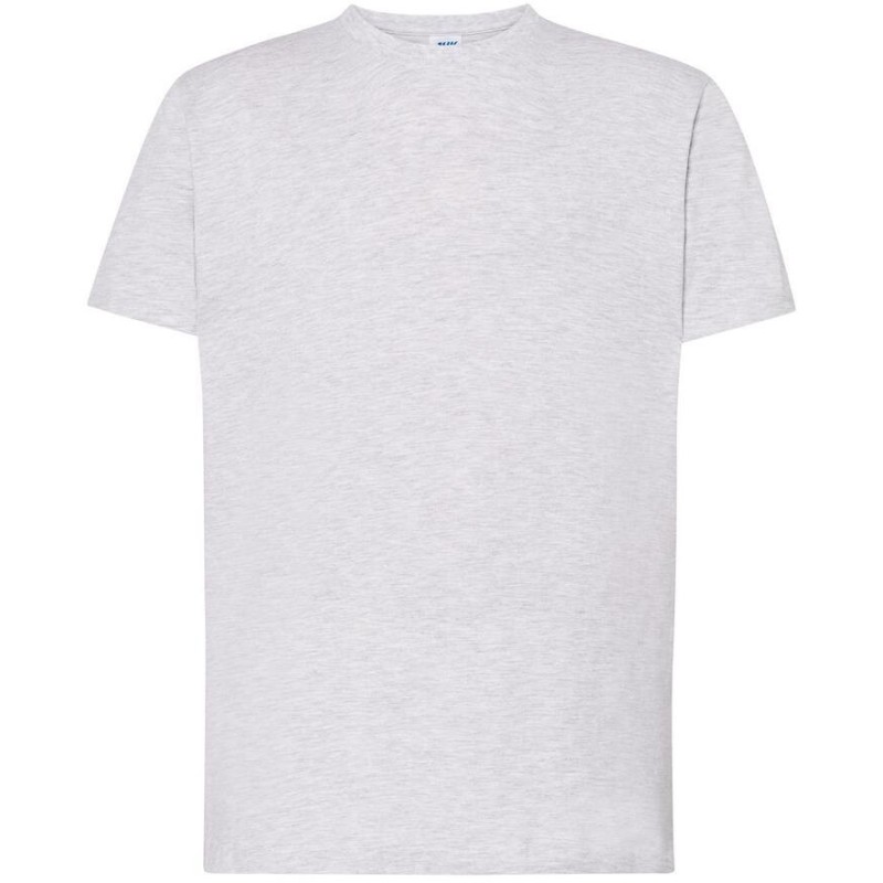 Tee-shirt col rond coupe droite manches courtes en coton pré-rétréci, 155 g/m²