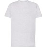 Tee-shirt col rond coupe droite manches courtes en coton pré-rétréci, 155 g/m²
