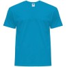 Tee-shirt col rond coupe droite manches courtes en coton pré-rétréci, 155 g/m²