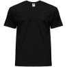 Tee-shirt col rond coupe droite manches courtes en coton pré-rétréci, 155 g/m²