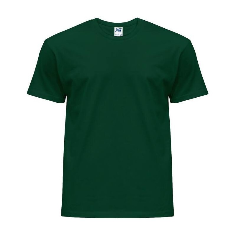Tee-shirt col rond coupe droite manches courtes en coton pré-rétréci, 155 g/m²