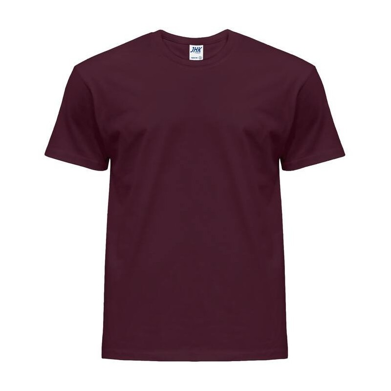 Tee-shirt col rond coupe droite manches courtes en coton pré-rétréci, 155 g/m²