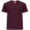 Tee-shirt col rond coupe droite manches courtes en coton pré-rétréci, 155 g/m²