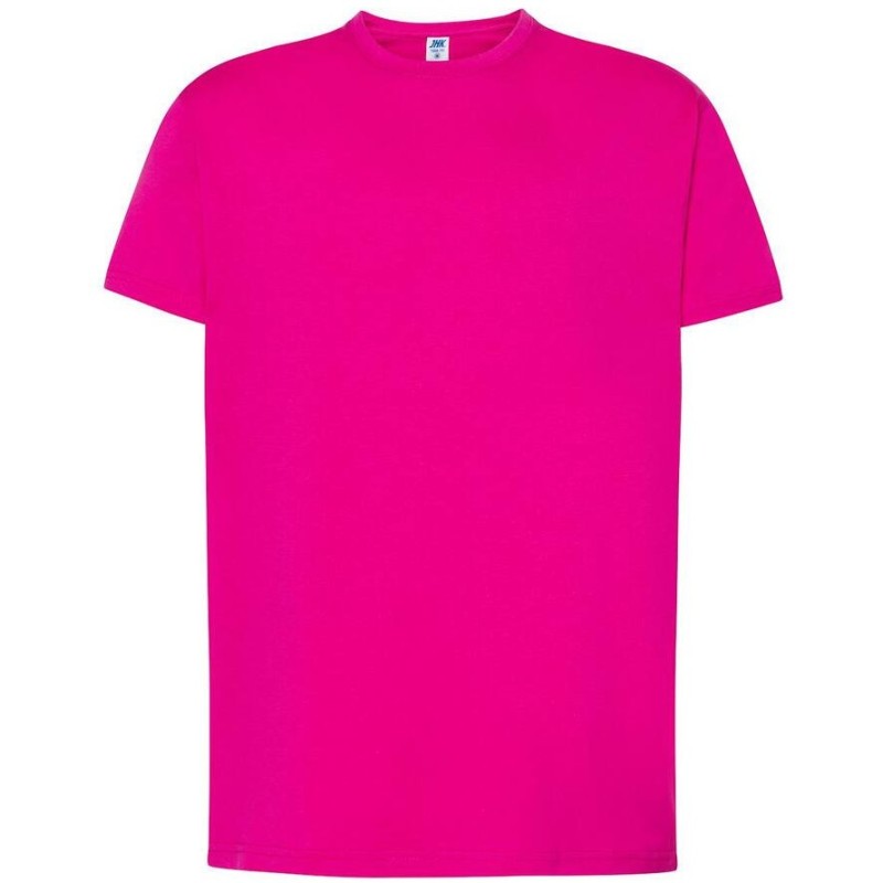 Tee-shirt col rond coupe droite manches courtes en coton pré-rétréci, 155 g/m²