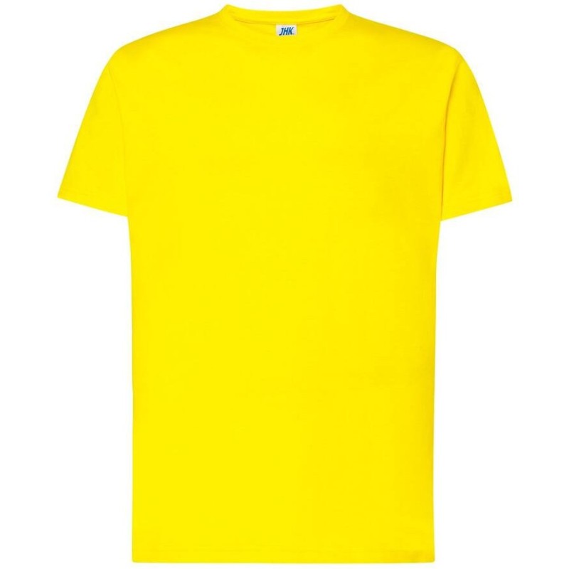 Tee-shirt col rond coupe droite manches courtes en coton pré-rétréci, 155 g/m²