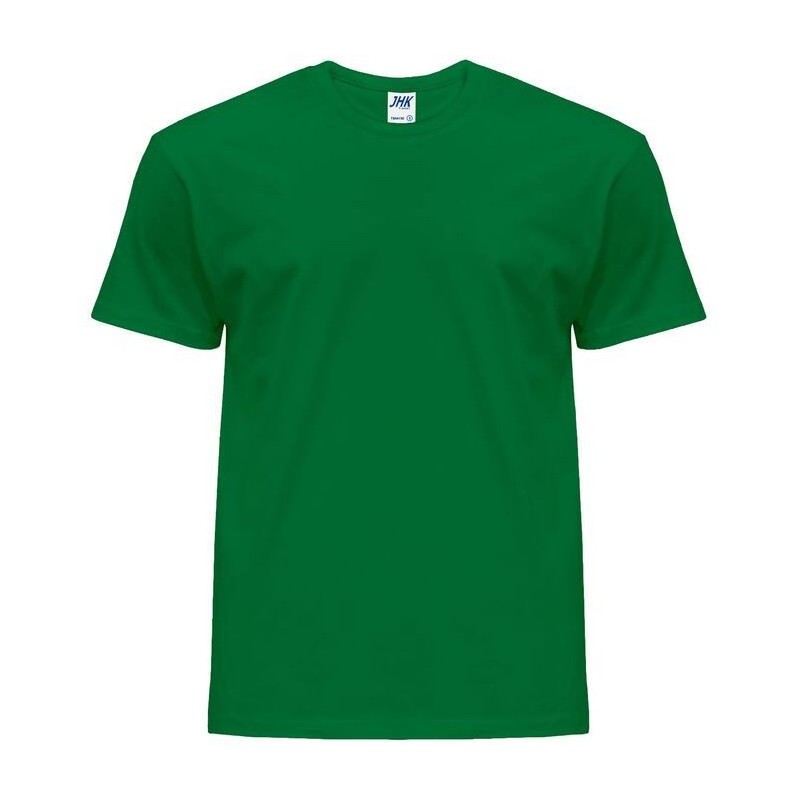Tee-shirt col rond coupe droite manches courtes en coton pré-rétréci, 155 g/m²