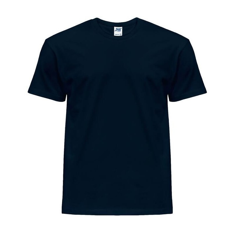 Tee-shirt col rond coupe droite manches courtes en coton pré-rétréci, 155 g/m²