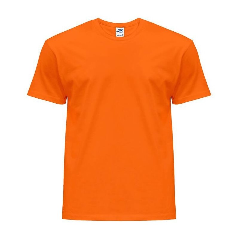 Tee-shirt col rond coupe droite manches courtes en coton pré-rétréci, 155 g/m²