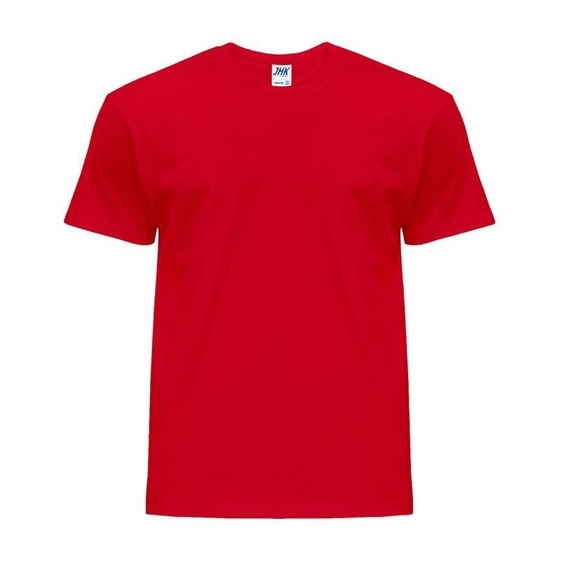 Tee-shirt col rond coupe droite manches courtes en coton pré-rétréci, 155 g/m²