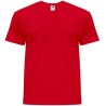 Tee-shirt col rond coupe droite manches courtes en coton pré-rétréci, 155 g/m²