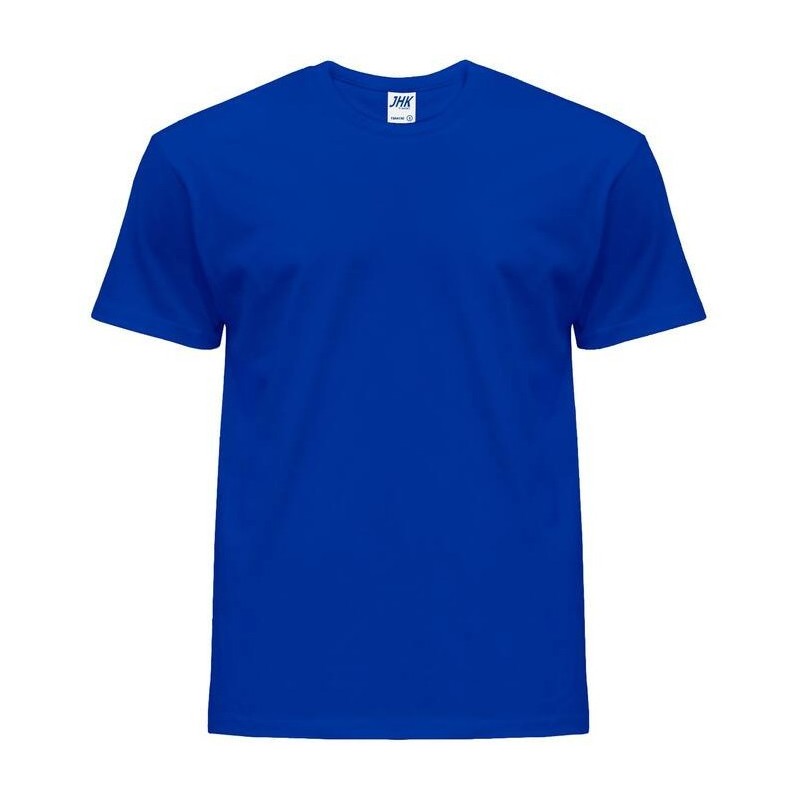 Tee-shirt col rond coupe droite manches courtes en coton pré-rétréci, 155 g/m²