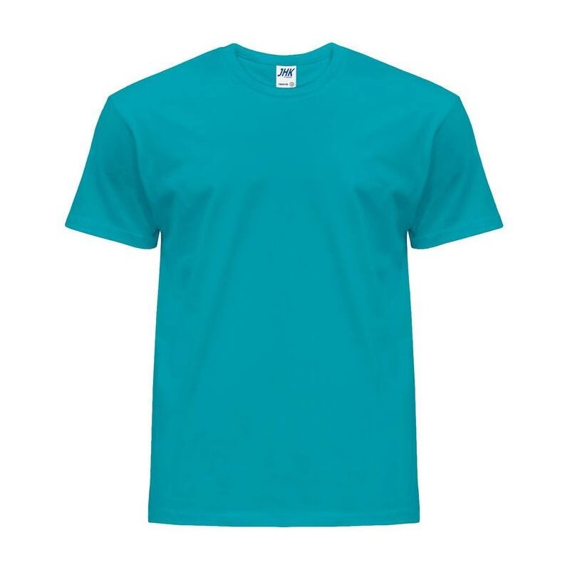 Tee-shirt col rond coupe droite manches courtes en coton pré-rétréci, 155 g/m²