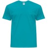 Tee-shirt col rond coupe droite manches courtes en coton pré-rétréci, 155 g/m²