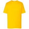 T-shirt enfant col rond coupe droite manches courtes en coton pré-rétréci, 155 g/m²