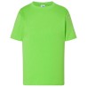 T-shirt enfant col rond coupe droite manches courtes en coton pré-rétréci, 155 g/m²