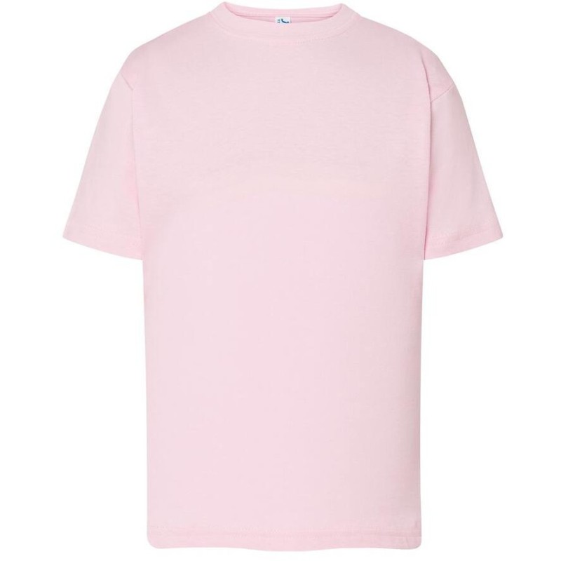 T-shirt enfant col rond coupe droite manches courtes en coton pré-rétréci, 155 g/m²