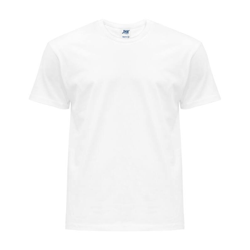 Tee-shirt col rond coupe droite manches courtes en coton pré-rétréci, 170 g/m²